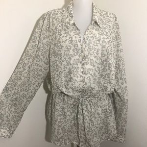 Calvin Klein Jeans Animal Print Blouse